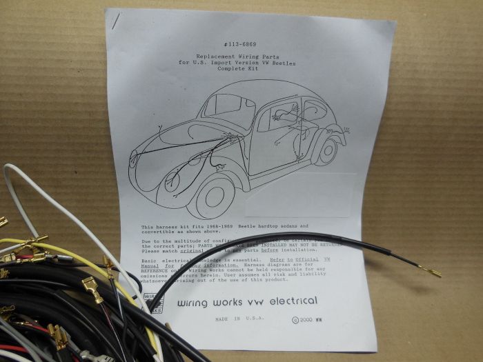Fuse beetle headlight 1959 cooled